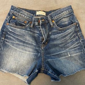 Madewell High Risen Denim Jean Short